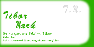 tibor mark business card